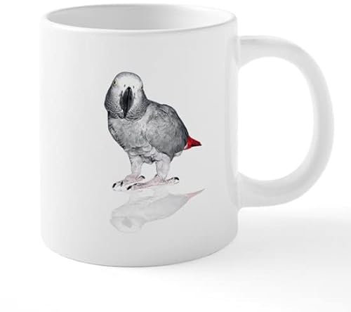 BAAROO African Grey Parrot Mugs 20 oz Ceramic Mega Mug