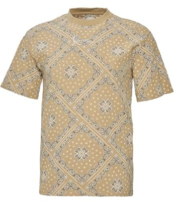 Karl Kani Herren KM232-042-2 KK Small Signature Paisley Tee