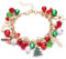 RIXERKOC Weihnachtsarmband für Damen Bunte Weihnachten Accessoires mit Schneeflocke Weihnachtsbaum Perlencharms Armband, Neuheit für Weihnachtspartys und Geschenke