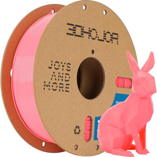 3DHoJor PLA+ PLA Plus Filament 1.75mm 1kg(2.2lbs) for 3D Printers,Pink | Dimensional Accuracy +/- 0.03mm