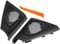 X AUTOHAUX Interior Front Car Door Speaker Window a Pillar Cover Trim Tweeter Speaker Panel Fit for BMW 5 Series 2009-2016 with Screwdriver ABS Black - Pack of 2