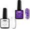 SNC NAILDREAMS UV Shellac Color Crackle Top, erhältlich in 6 Farben – Kreatives Finish für einzigartige Nageldesigns, Qualität Made in Germany (Lila)
