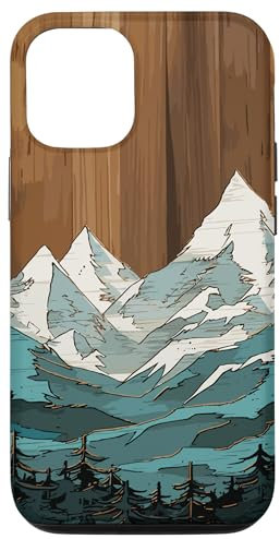 Coque pour iPhone 12/12 Pro Montagnes en plein air, nature, randonnée, forêt, paysage, thème bois