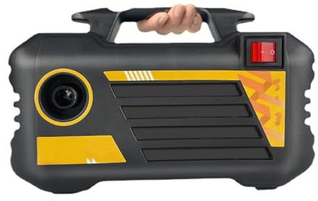 FfiMe Idropulitrice ad Alta Pressione da 3000 W, idropulitrice per autolavaggio per Uso Domestico, Mini Lavatrice, Auto ad Alta Pressione per Uso Domestico, autoadescante a Doppio Scopo Black