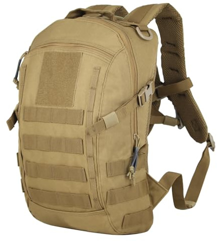 PAIWPHLI Kleiner taktischer Rucksack, Militär-Tagesrucksack, 12 l, Molle-Tasche, Rucksack, Armee-Tagesrucksack für Outdoor, Wandern, Camping, Reisen