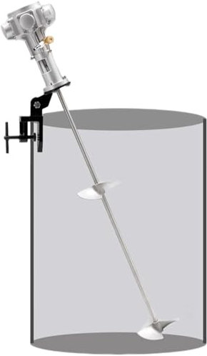 vnrutkou Pneumatischer Halterungsmischer, 55-Gallonen-Tankfass-Clip-Farbrührer, pneumatisches Rührwerk, Farbrührmaschine, Halterung, Luftrührer, Luftrührer, Farbmischwerkzeug