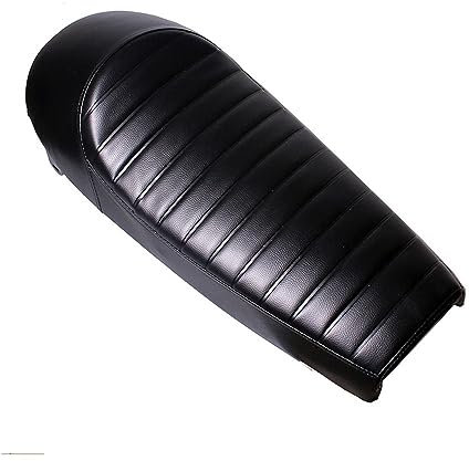 TUHBCX Motorradsitze Sitzbänke Universal 1 Set Schwarz 64 cm Motorrad Vintage Buckel Sitz Motorrad Zubehör Für Yamaha SR400 SR500 XS650 Motorrad Sitzkissen