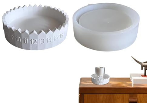 Silikonform – Adventskalender-Silikonform, Countdown-Kalenderform, Heimdekoration, Basteln, Harzgussform, stabiles Familienkalender-Werkzeug, Schreibtischkalender-Formen für Fenster, Balkon,