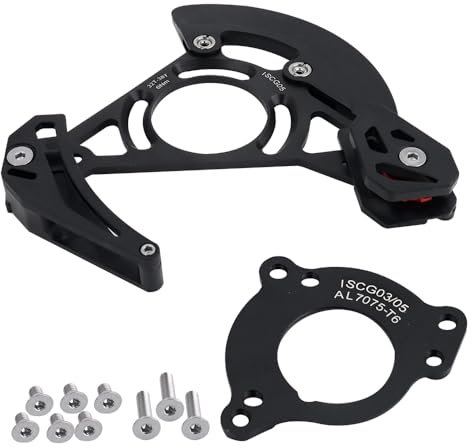 BESNIN Kettenführung ISCG-05 Mountainbike Kettenführung Bike MTB Kettenführung für 1x System Schwarz oder Lila (schwarz)