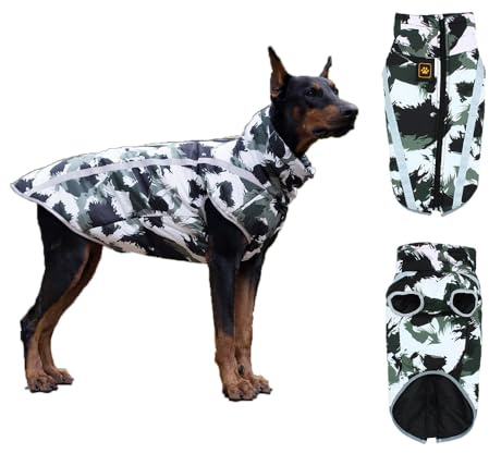 Coogime Winter hundemantel, hundepullover mittelgroße Hunde, Winterjacken & wintermäntel für Hunde, hundepullover Grosse Hunde (4XL)