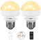 BLUEYE E27 Rechargeable Battery Operated Light Bulb,2Packs,300LM,40W Equivalent,Detachable Charging(E14 available),3 Color Temperature,Remote Control Puck Emergency Lamp,Timer,Dimmer,For Non-Hardwired