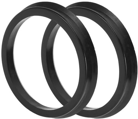 TUCKBOLD Autofelgen-Naben-Zentrierringe Langlebige Räderzentrierwelle Stoßdämpfende Nabenringe Schwarz 2 Stück OD 84,1 mm bis ID 71,6 mm Kunststoff