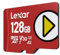 Lexar Play Scheda Micro SD 128GB, microSDXC UHS-I, fino a 205 MB/s lettura, 140 MB/s scrittura, C10, U3, V30, A2, video 4K, scheda ad alta velocità per Switch/dispositivi di giocoportatili/smartphone