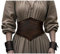 keland Mittelalter Korsett Gürtel Damen Miedergürtel Leder Korsettgürtel Schnürkorsett Wikinger (XX-Large)