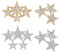 SUPERFINDINGS 4pièce 2styles Broche Étoile en Cristal en Alliage Broche Étoile en Platine Broche en Étoile Pentagramme Broche en Or Rose avec Strass Broche en Métal pour Cadeau de Mariage