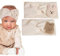 Fascia Elastica per Bambini, Fasce per Capelli in Cotone per Bambini Neonati Neonati (Beige, Coniglietto e scoiattolo)