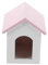 JUMPLAWN Puppenhaus Mit Miniaturmöbeln Und Rosa Dach Scale Modell Für Kreative -szenen Und Liebevolle Wohnraumgestaltung