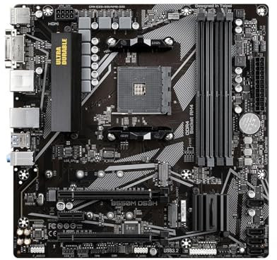 Placas Base de Ordenador Fit For Gigabyte B550M DS3H Micro-ATX AMD B550 DDR4 4266(OC) MHz M.2 Nueva Placa Base PCI-E 4.0 de 128G con Doble Canal y Socket AM4
