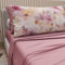 PETTI Artigiani Italiani - Parure de Draps en Coton pour Lit Simple avec Taies d’Oreiller et Drap Housse 90x200, Motif Floral 2 Rose Poudré Foncé, 100% Fabriqué en Italie