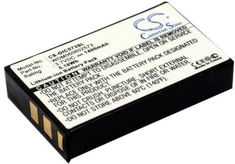 TECHTEK Battery 1400mAh compatible with [Gigabyte] GC-RAMDISK, GC-RAMDISK 1.1, 1.2, i-RAM replaces WDM060602573
