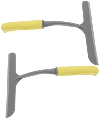 GLEAVI 2 Pezzi Scraper per Rv per Pulizia Finestre e Specchi Utensile Ergonomico per Rimuovere Bagno e Camper