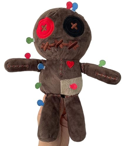 Grtheenumb Voodoo -Puppe, Voodoo Dolls Polyester Baumwolle beängstigende Puppe mit unruhigen Drucken gruselige Rache Negative Ehre für Mitarbeiter, Büro, Trennung, Scheidung