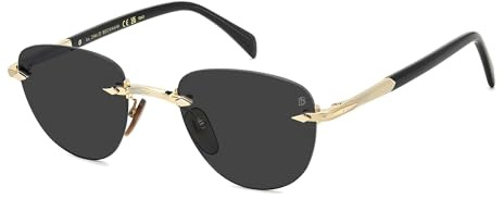 DAVID BECKHAM Sonnenbrille DB 1224/S Gold Black Metall 51 mm Herren
