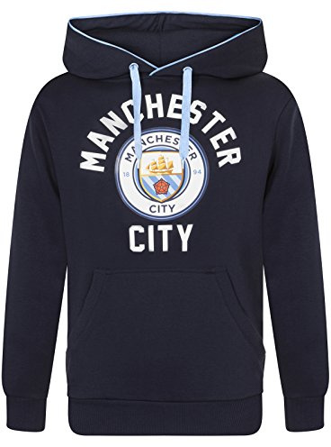 MANCHESTER CITY FC Official Football Gift Mens Fleece Graphic Hoody 3XL Navy Blue