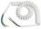 WITTKOWARE Spiralkabel (Wendelleitung), 3G1,5mm², 50cm, ausziehbar bis 2m, weiß