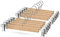Zober Premium Jupe cintres en bois avec réglable Clips (lot de 10) antidérapant Cintre pour pantalons en bois de lotus Pantalon cintres, pantalons, 33 cm 10 Pack Skirt Hangers bois naturel