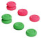 Skull & Co. Ensemble de Poignées de Pouce, Capuchon de Joystick, Capuchon de Stick Analogique pour Nintendo Switch Manette Pro & PS5 / PS4 / Manette Pro - Rose néon et Vert néon, 3 Paires (6 Pièces)