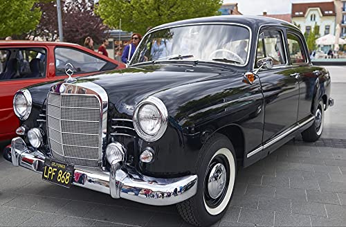 hansepuzzle 41924 - Oldtimer Puzzle 500 Teile - Fortbewegung Motiv mit hochwertiger Aufbewahrung: Kartonbox und wiederverschließbarem Beutel - Format 46 × 30 cm