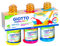 Giotto - Fertige Gouache, Gelb, Cyan, Rot Farbe, 3 x 250 ml, 542400