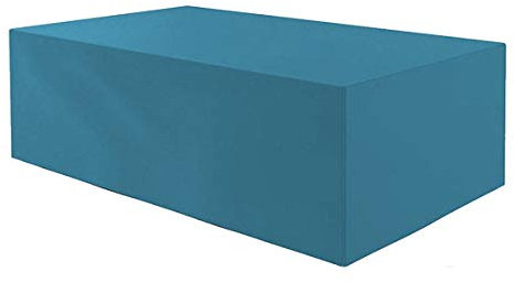 Planesium Premium Gartentisch Gartenmöbel Hülle Abdeckung Schutzhülle Haube Abdeckplane Garnitur wasserdicht atmungsaktiv 575g /lfm (Türkis Breite 230cm x Tiefe 135cm x Höhe 80cm)