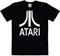 Logoshirt® Atari I Logo | T-Shirt Print | Damen & Herren | kurzärmlig | schwarz | Lizenziertes Originaldesign | Größe M