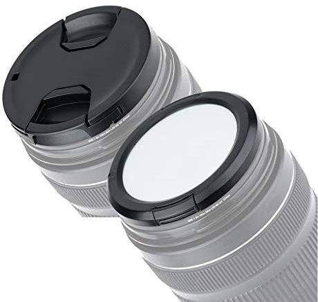 White Balance Lens Caps Filter, Certified 18% Transmission for Metering Color Calibration & Snap-on Front Camera Lens Cover for Canon Nikon Sony Olympus Fujifilm Lens with 62mm Thread