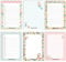 Papierdrachen 6 Notizblöcke Blanko zur freien Gestaltung | für Termine, Projekte, to do Liste, Meetings, Einkaufslisten, Notizen und vieles mehr - Gold Pastell - Notizblock Set 14 - DIN A6
