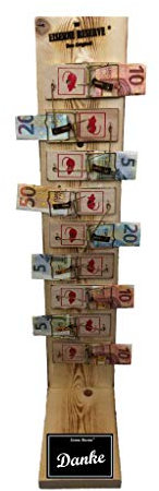 Danke Geschenke - Geschenk Dankeschön - Eiserne Reserve Mausefalle Deluxe 9er - Geldgeschenk lustige Geschenkidee Geld verschenken verpacken - Text s/w Danke