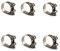 Schlauchschellen, Schneckengetriebe, Rohrschellen, 36–39 mm, 304 Edelstahl, 6 Stück