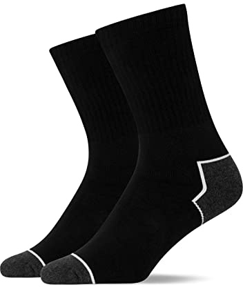 Snocks Unisex Preimum Allrounder Socken Gr. 39-50 I 2 Paar Herren 6 Damen Outdoor & Work Socken Anti-Schweiß I Hochwertige Baumwolle sorgt für Langlebigkeit