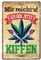 helges-shop Lustiges Retro Deko Blechschild zum Thema Cannabis Weed Joint Rauchen - mit Befestigungsset - 20x30cm
