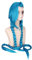 N.J Cosplay Perücke lang blau Zöpfe mit Perückenkappe für Jinx Arcane League of Legends