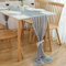 CHUQING Tischläufer Grau Modern Chiffon Hochzeit Tischdeko Tischdekoration für Geburtstage,Indoor und Outdoor,70x300 cm,abwaschbar
