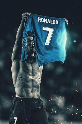 Theissen Store - Cristiano Ronaldo Poster, Matte, Ungerahmt, 43.2 cm x 27.9 cm, Für Heimbüro