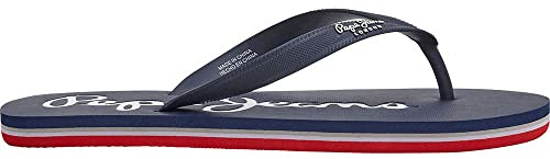 Pepe Jeans Herren Bay Beach Basic MFlip-Flop, Blau/Marineblau, 6 UK
