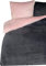 one-home Winter Bettwäsche 200x220 cm Teddy Plüsch Nicki Uni rosa warm Fleece Doppelbett