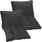 NYVI Loungekissen SmartLounge Set 2X Sitzkissen 80x80 cm und 2X Rückenkissen 80x40 cm Anthrazit - Wasserabweisende Auflagen für Indoor und Outdoor - Stuhlkissen für Rattanmöbel und Gartenmöbel