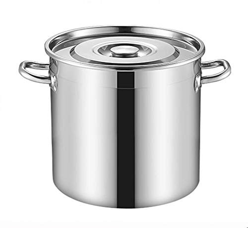 Olla, 10-70L, Comercial, Cubo de sopa de acero inoxidable 304, Cubo de olla guisada/Cubo de almacenamiento de aceite con tapa para estufa de gas/cocina de inducción (Size : 10L) (70L) (10L)