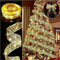 Christmas Tree Lights, 19ft/6m 60 LED Christmas Tree Ribbon Waterproof Fairy Lights Christmas Decorations Curtain Lights Hanging Fairy Lights for Bedroom Wall Garden Patio Christmas Tree Decorations