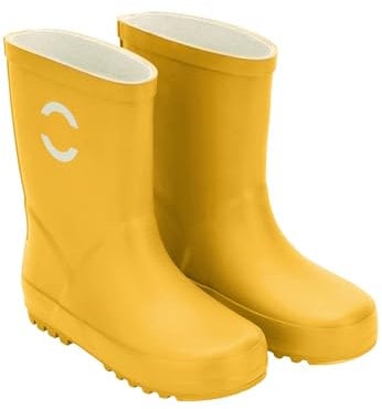 Mikk-line Stivali di Gomma per Bambini giallo girasole 35 | Stivali da Pioggia per Bambini | Stivali di Gomma Leggeri | Stivali Impermeabili | Scarpe da Pioggia & Stivaletti per Bambini